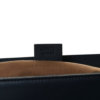 Gucci Calfskin Medium Padlock Signature Top Handle Bag Navy 7 of 14