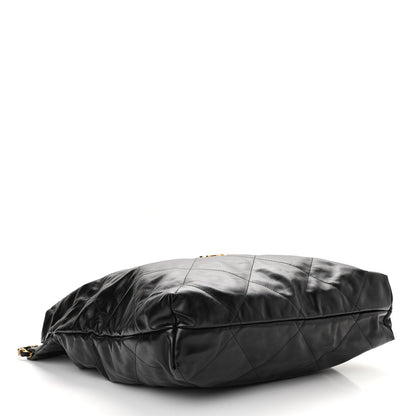 Chanel Shiny Calfskin Quilted Chanel 22 Black 4 of 10