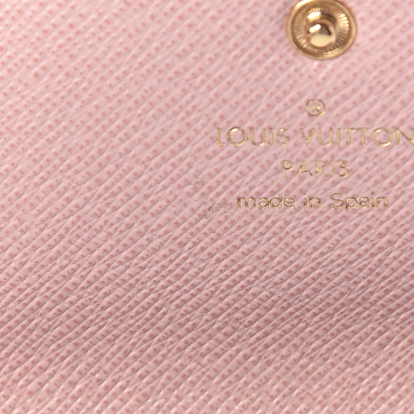 Damier Ebene Rosalie Coin Purse Rose Ballerine