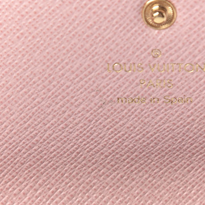 Louis Vuitton Damier Ebene Rosalie Coin Purse Rose Ballerine 8 of 8