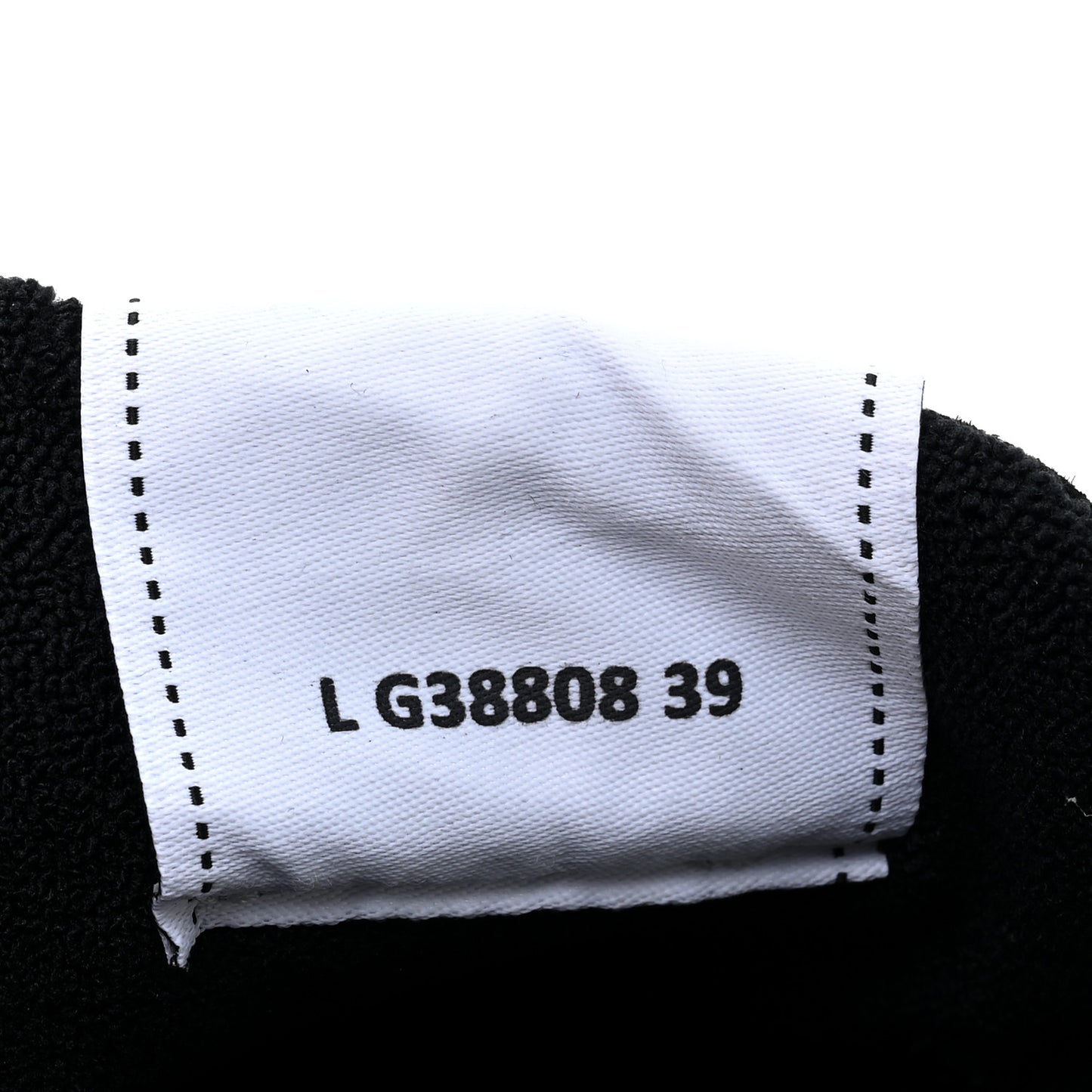 Grained Calfskin Fabric Womens Logo Sneakers 39 White Black
