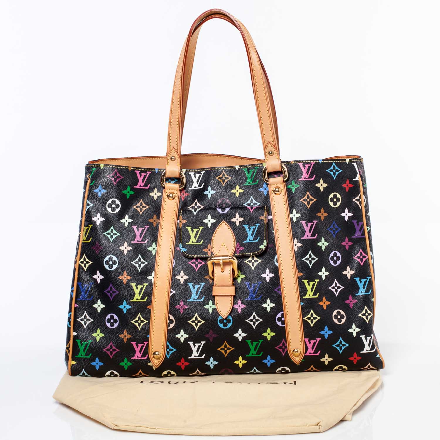 Louis Vuitton Monogram Multicolor Aurelia GM Black 9 of 17