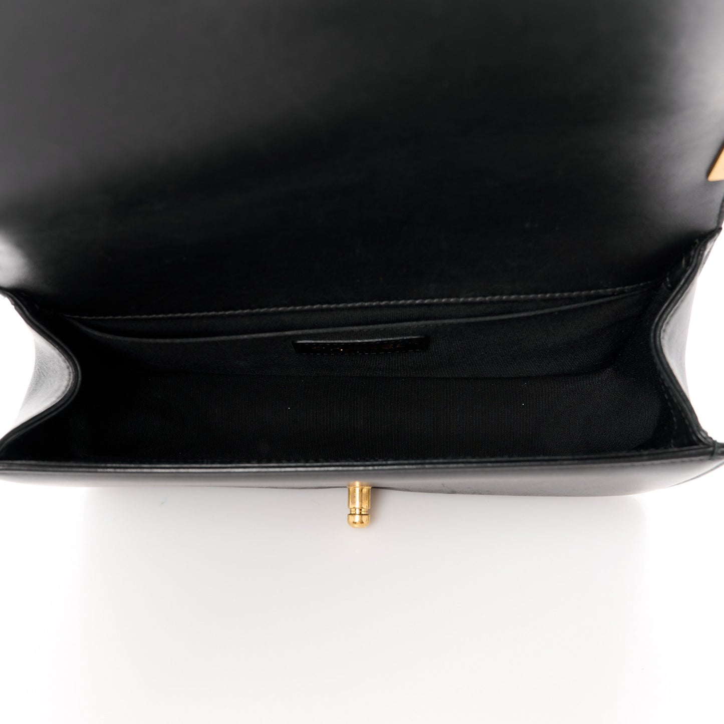 Lambskin Quilted Medium Boy Flap Black