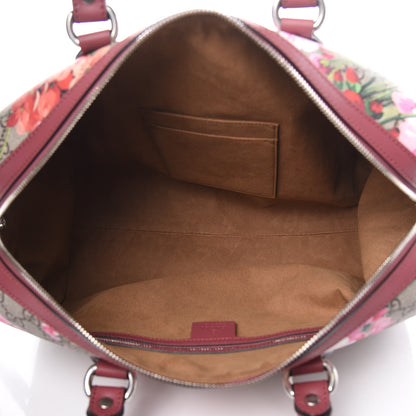 Gucci GG Supreme Monogram Blooms Medium Boston Beige Multicolor Dry Rose 5 of 10