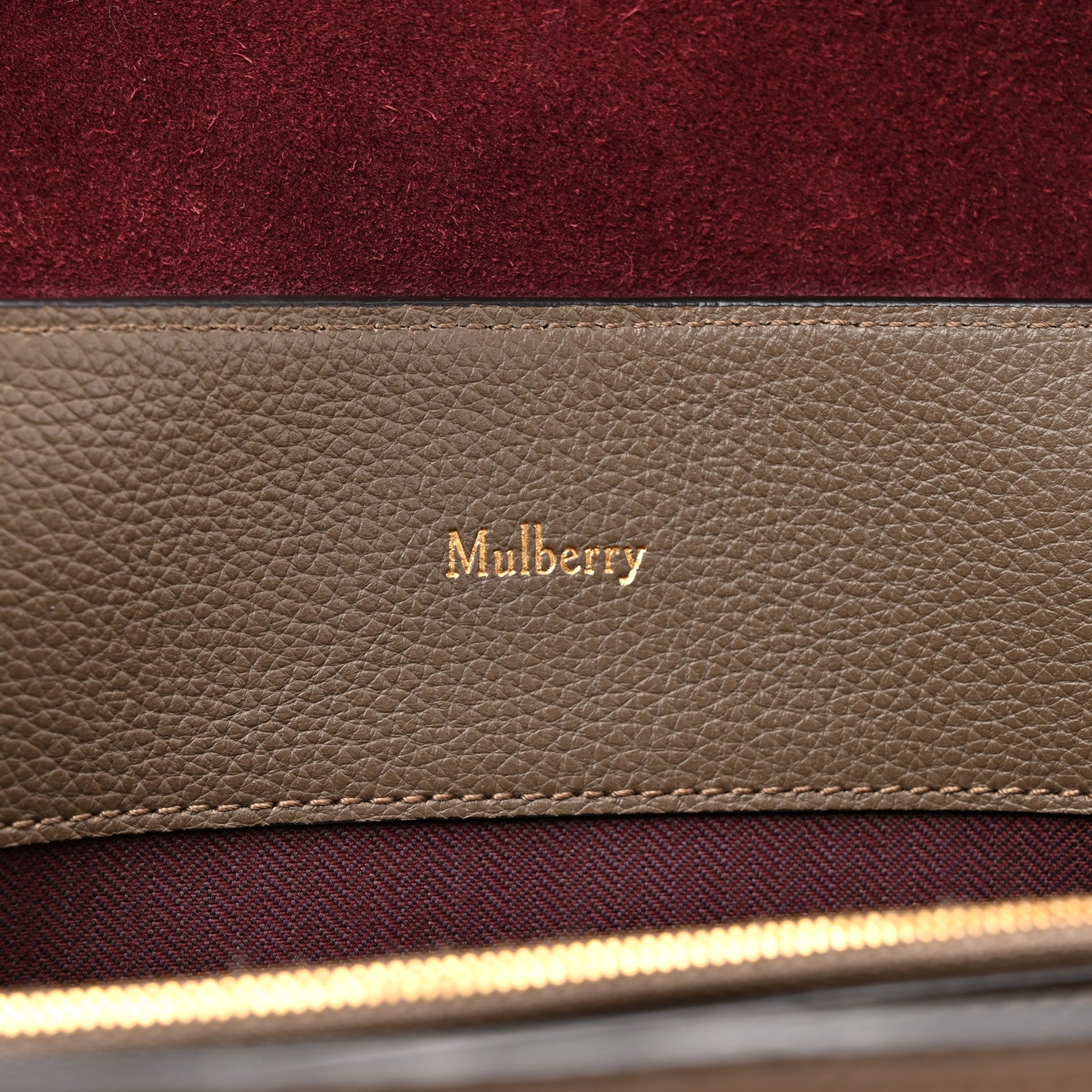 Mulberry Small Classic Grain Calfskin Seaton Clay 6 of 15