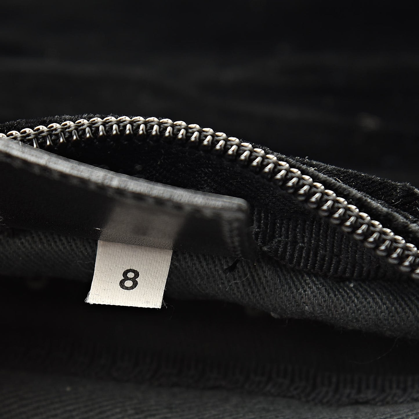 Velvet Cosmetic Pouch Black