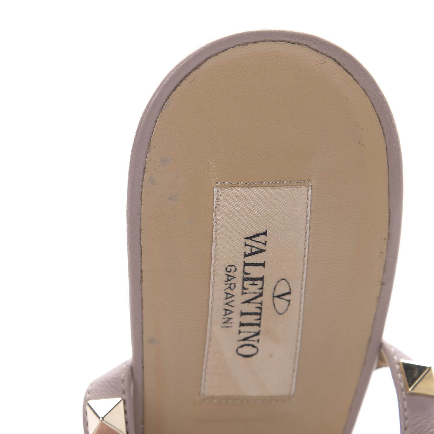 Valentino Garavani Calfskin Nappa Rockstud Ankle Strap 65mm Pumps 41.5 Alpaca Poudre 13 of 16