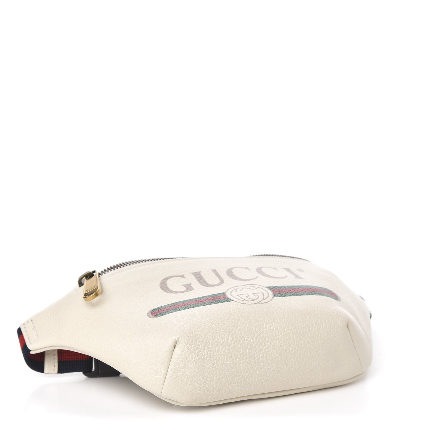 Gucci Grained Calfskin Small Logo Belt Bag White 4 of 10
