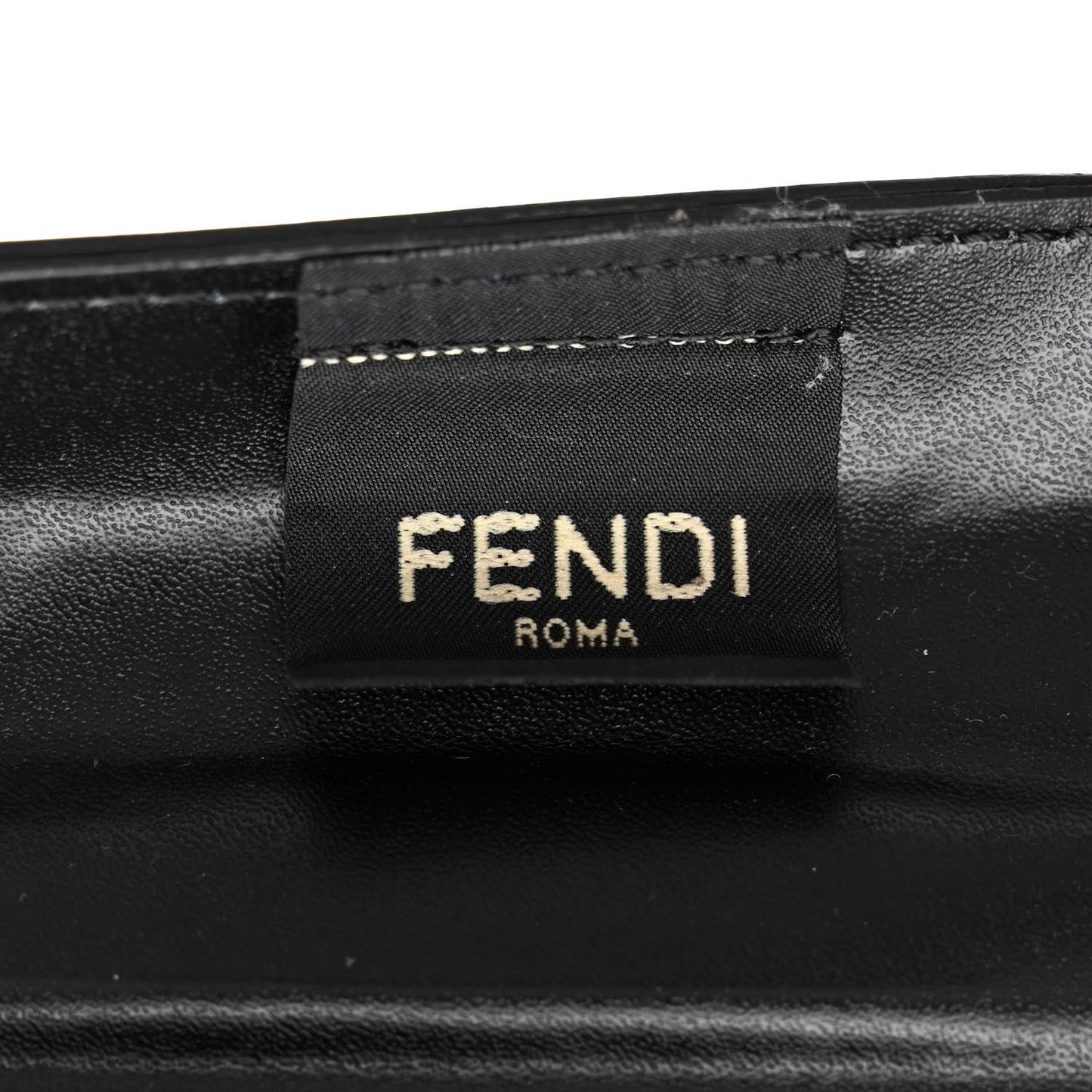 Recycled Plastic Vitello Liberty Matte Medium Fendi Basket Black Miele Scuro