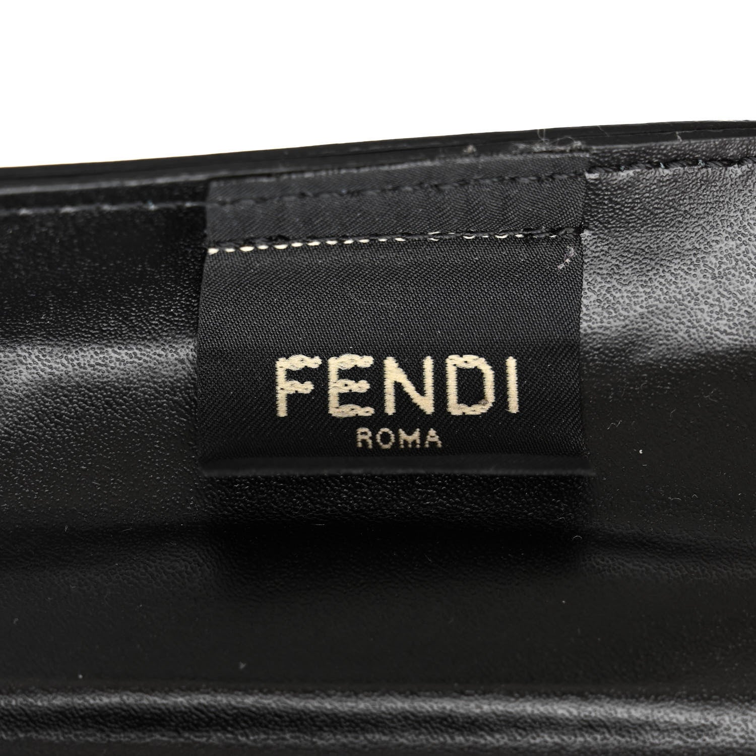 Fendi Recycled Plastic Vitello Liberty Matte Medium Fendi Basket Black Miele Scuro 6 of 11