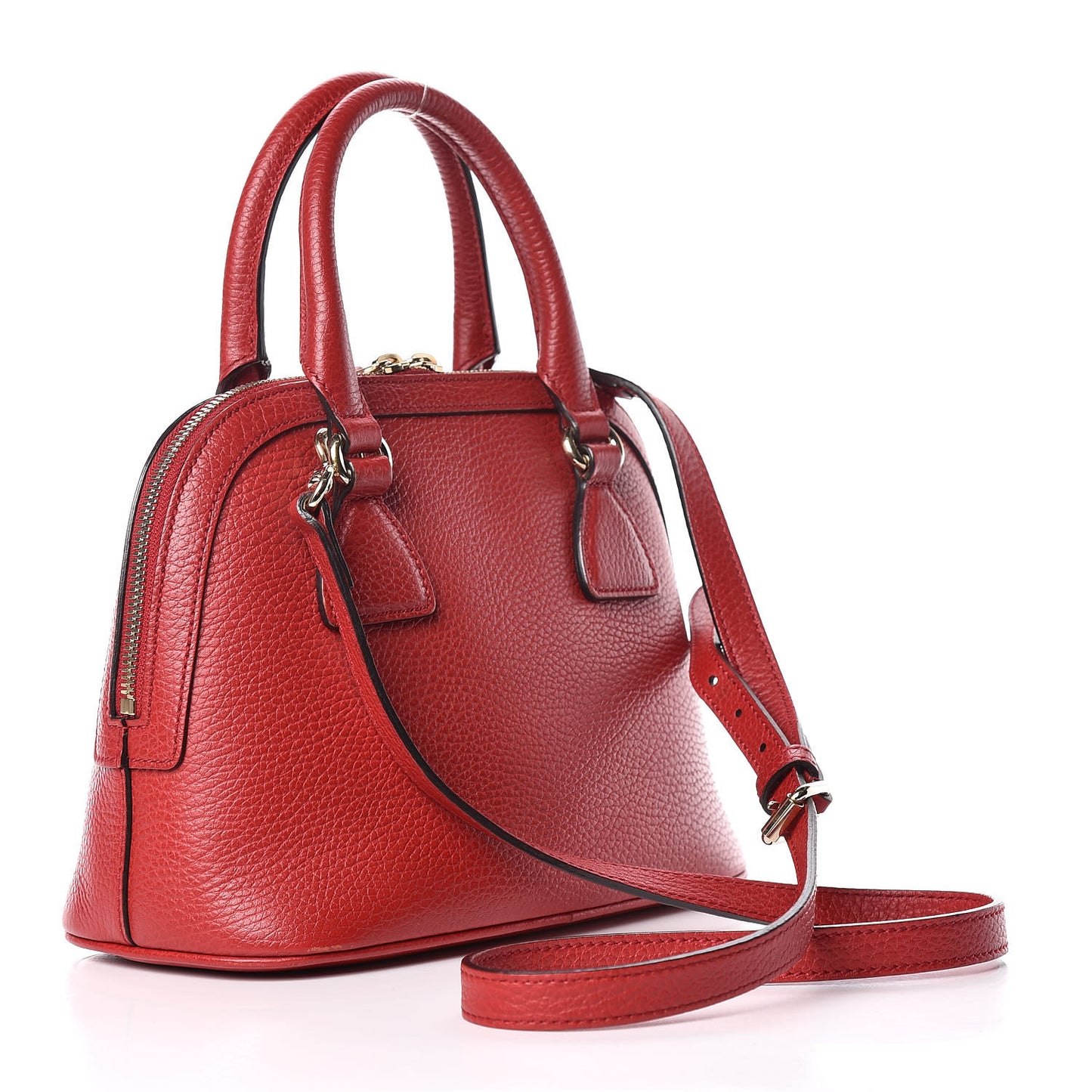 Dollar Calfskin Small GG Charm Dome Bag Red