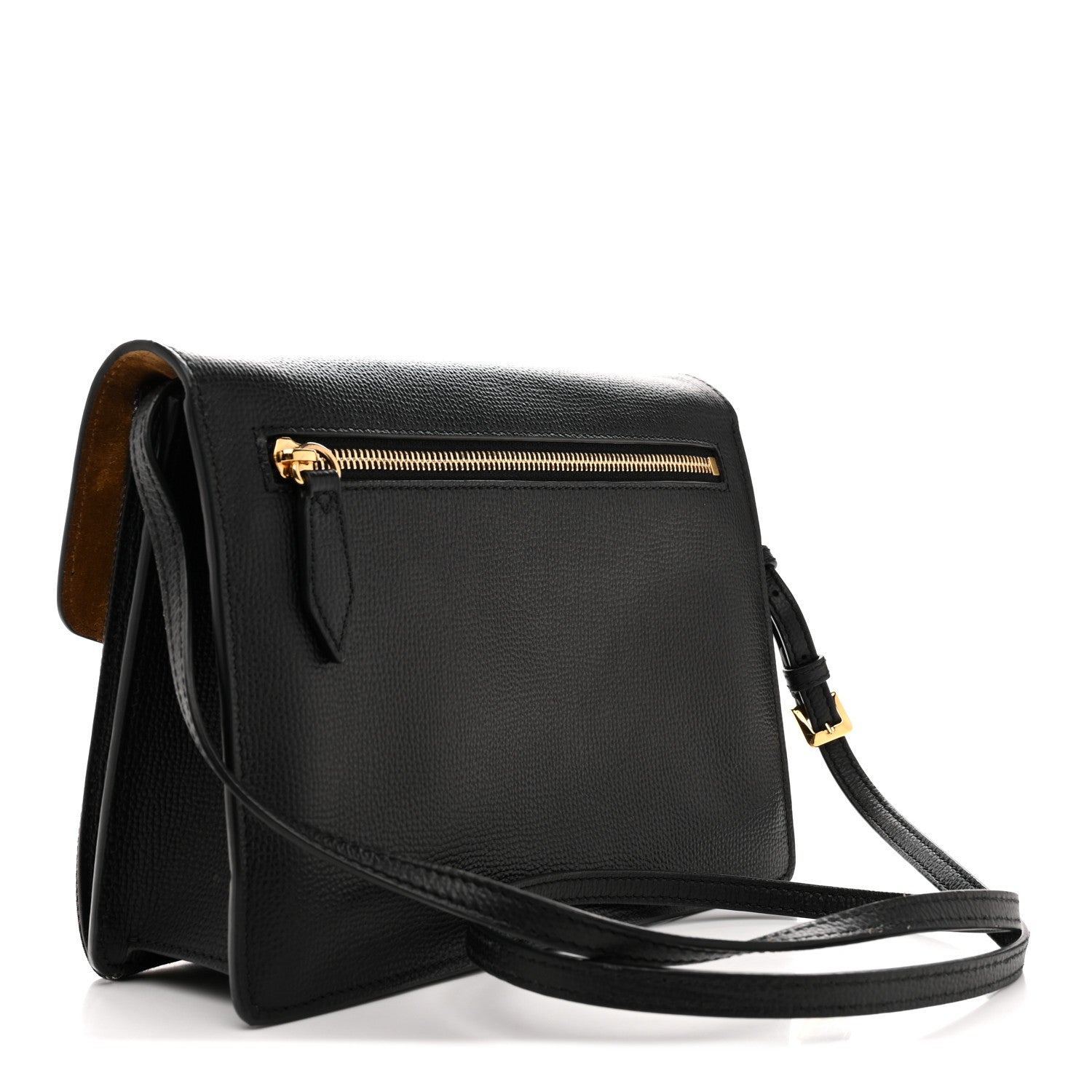 Burberry Derby Calfskin House Check Baby Macken Crossbody Bag Black 3 of 15