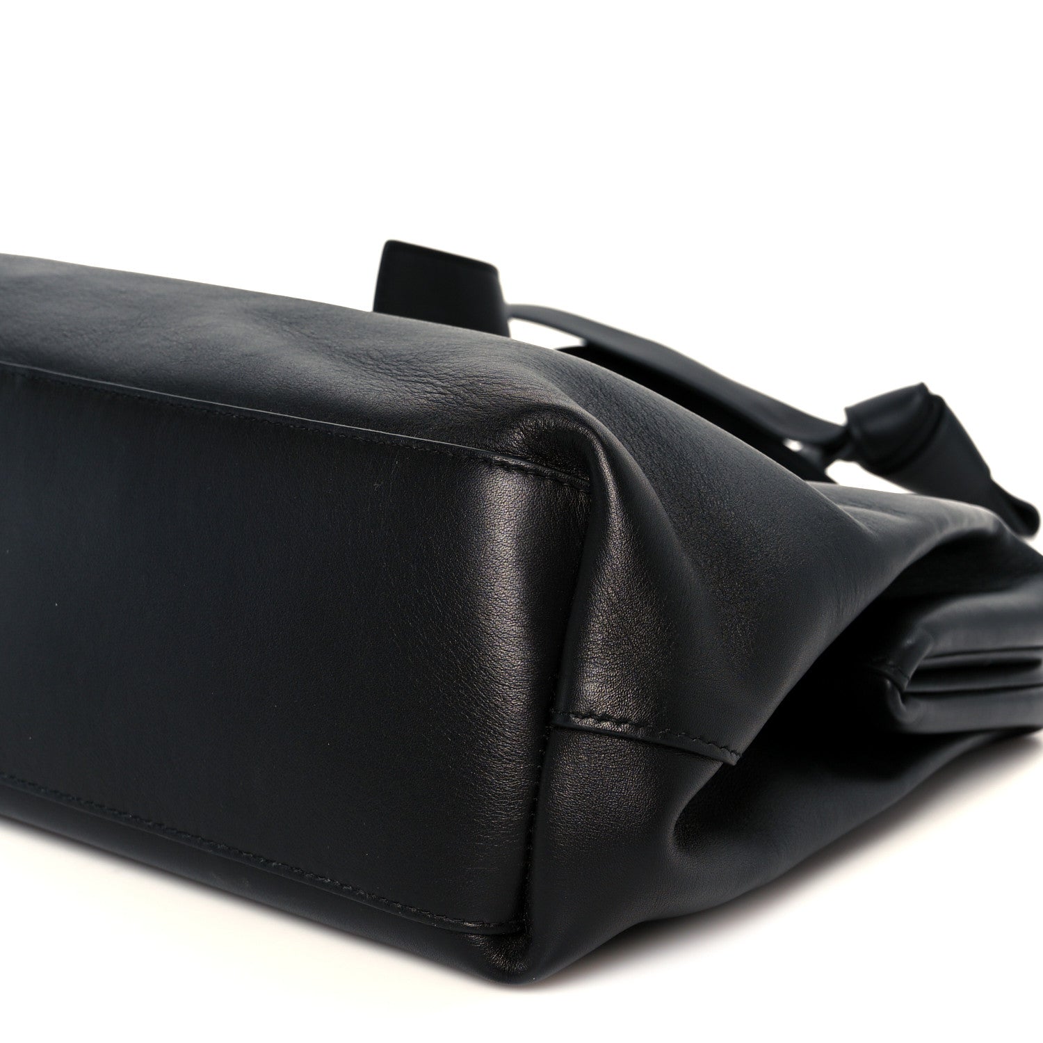 Bottega Veneta Calfskin Medium The Point Triangle Bag Black 9 of 9