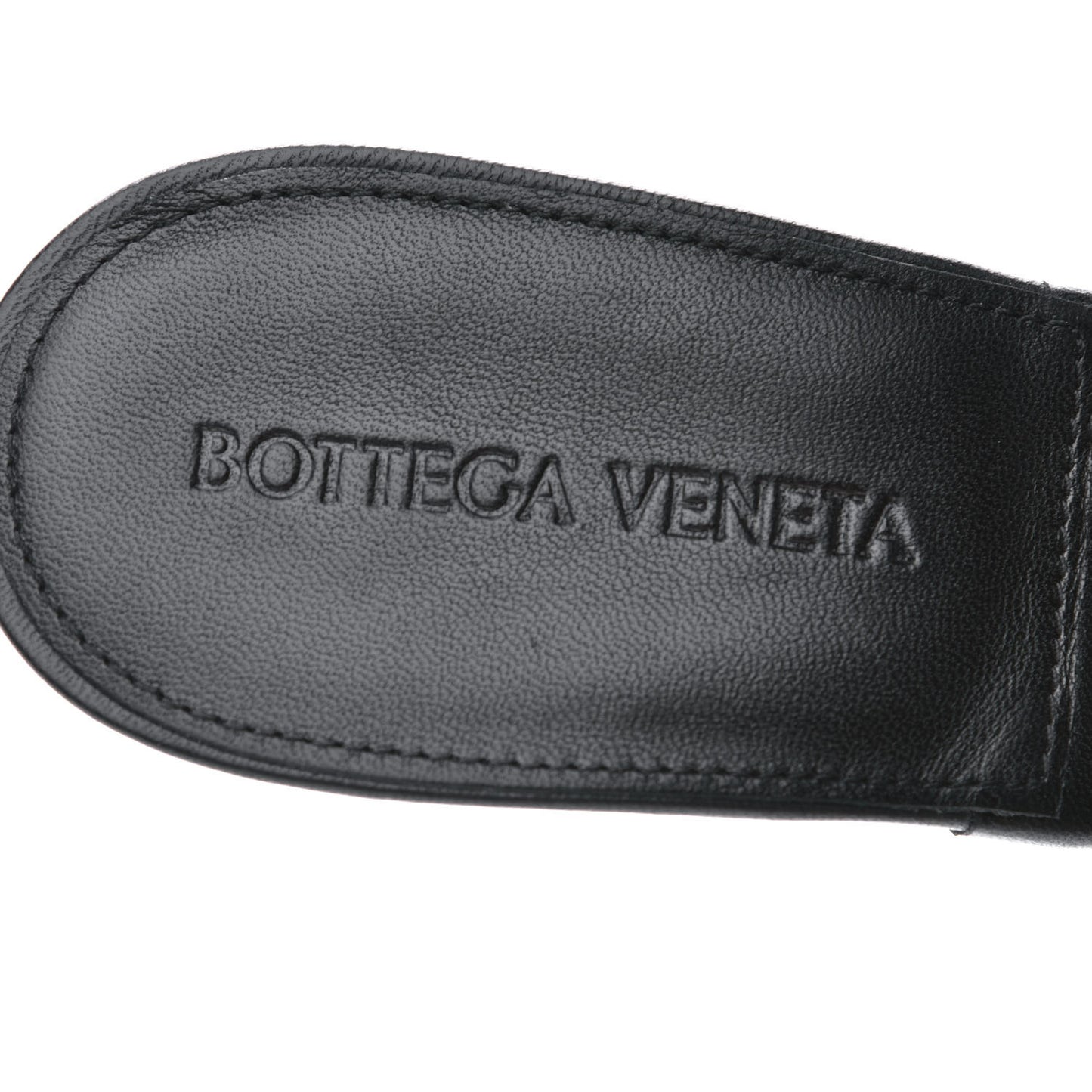 Nappa Quilted Rubber Lido Mule Sandals 38 Black