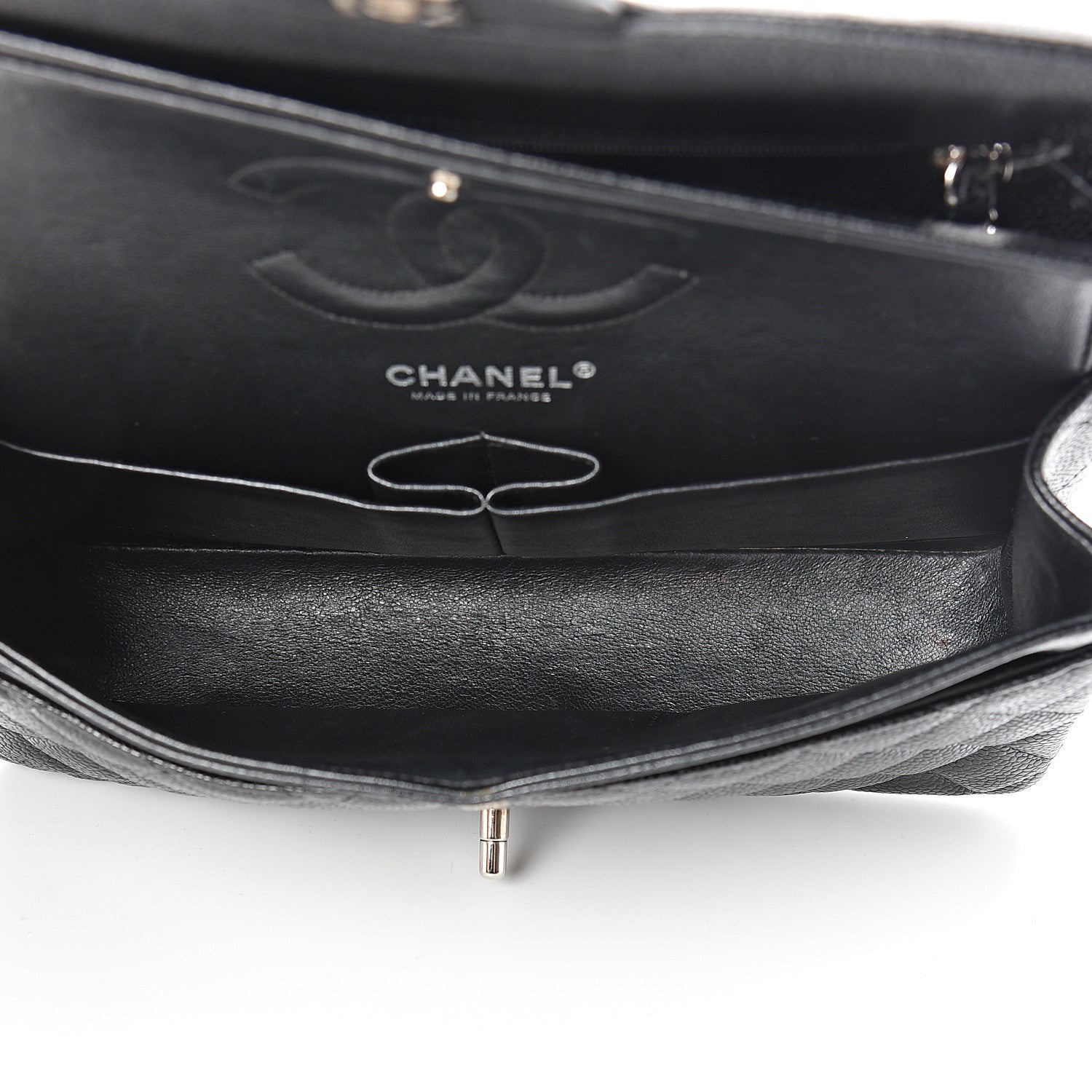 Chanel Caviar Quilted Medium Double Flap Black 4 of 13