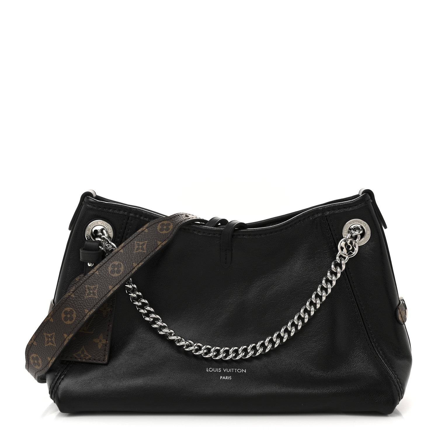 Louis Vuitton Lambskin CarryAll Cargo Vibe PM Black 1 of 10