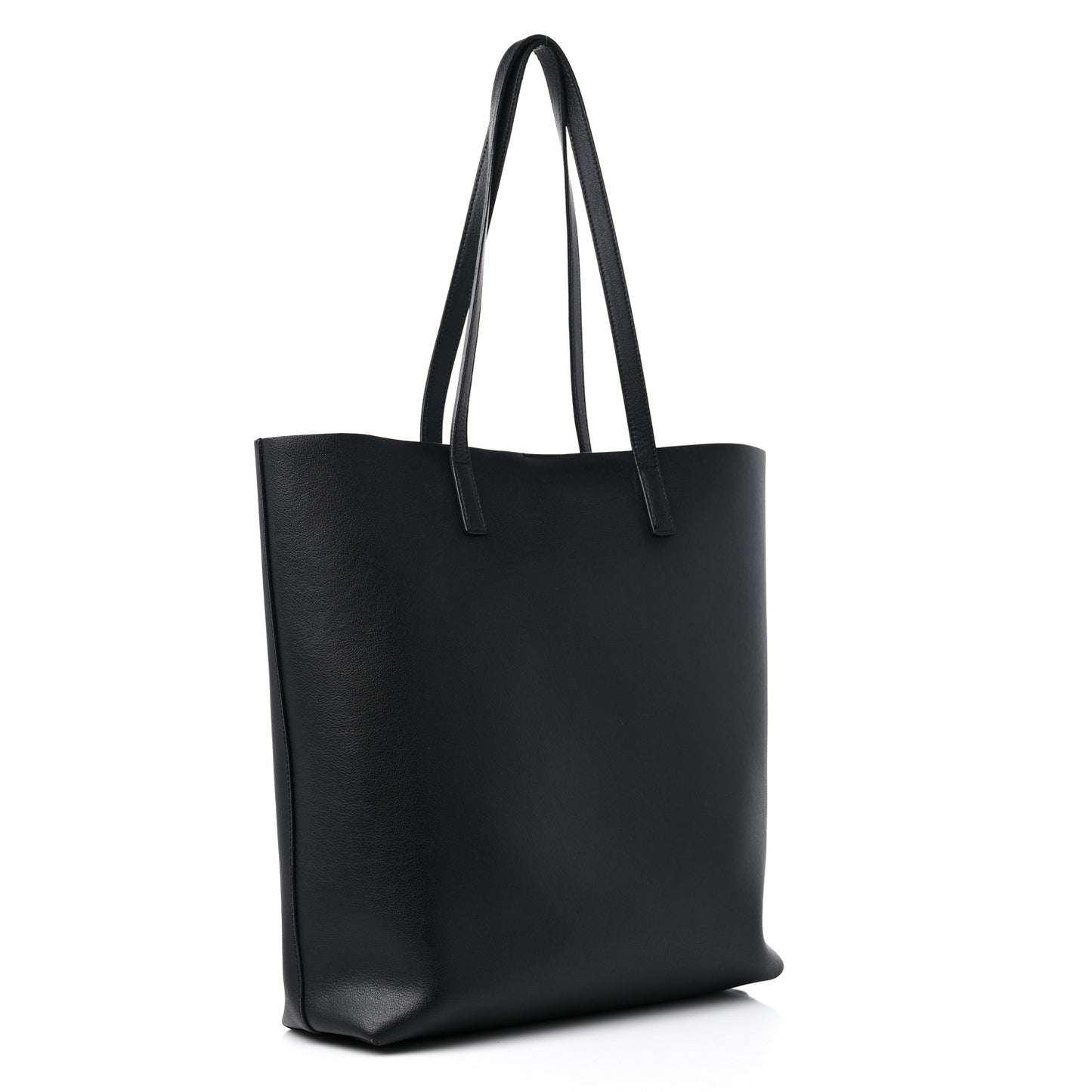 Calfskin Medium Shopping Tote Black