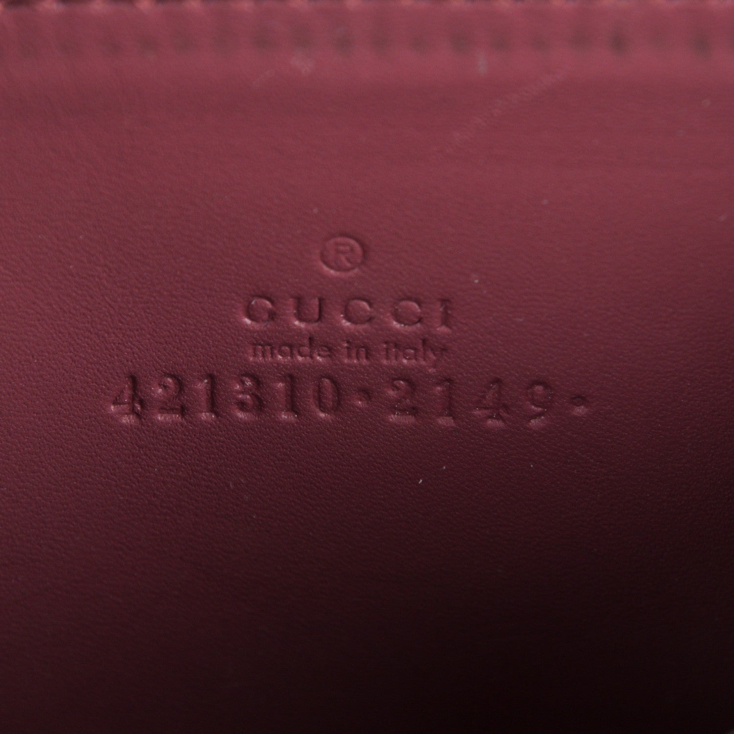 Gucci GG Supreme Monogram Blooms Zip Around Card Case Wallet Beige Multicolor Dry Rose 6 of 6