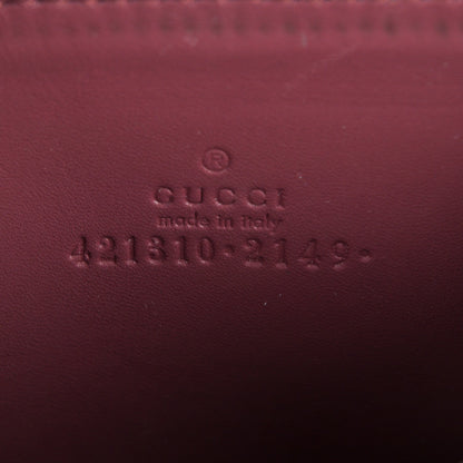 Gucci GG Supreme Monogram Blooms Zip Around Card Case Wallet Beige Multicolor Dry Rose 6 of 6