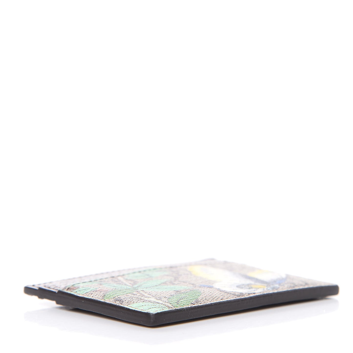 GG Supreme Monogram Tian Card Holder Beige Multicolor New Acero