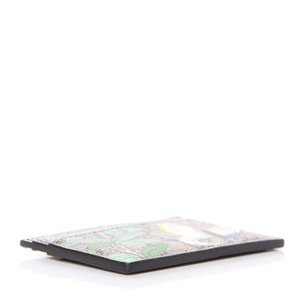 Gucci GG Supreme Monogram Tian Card Holder Beige Multicolor New Acero 4 of 6