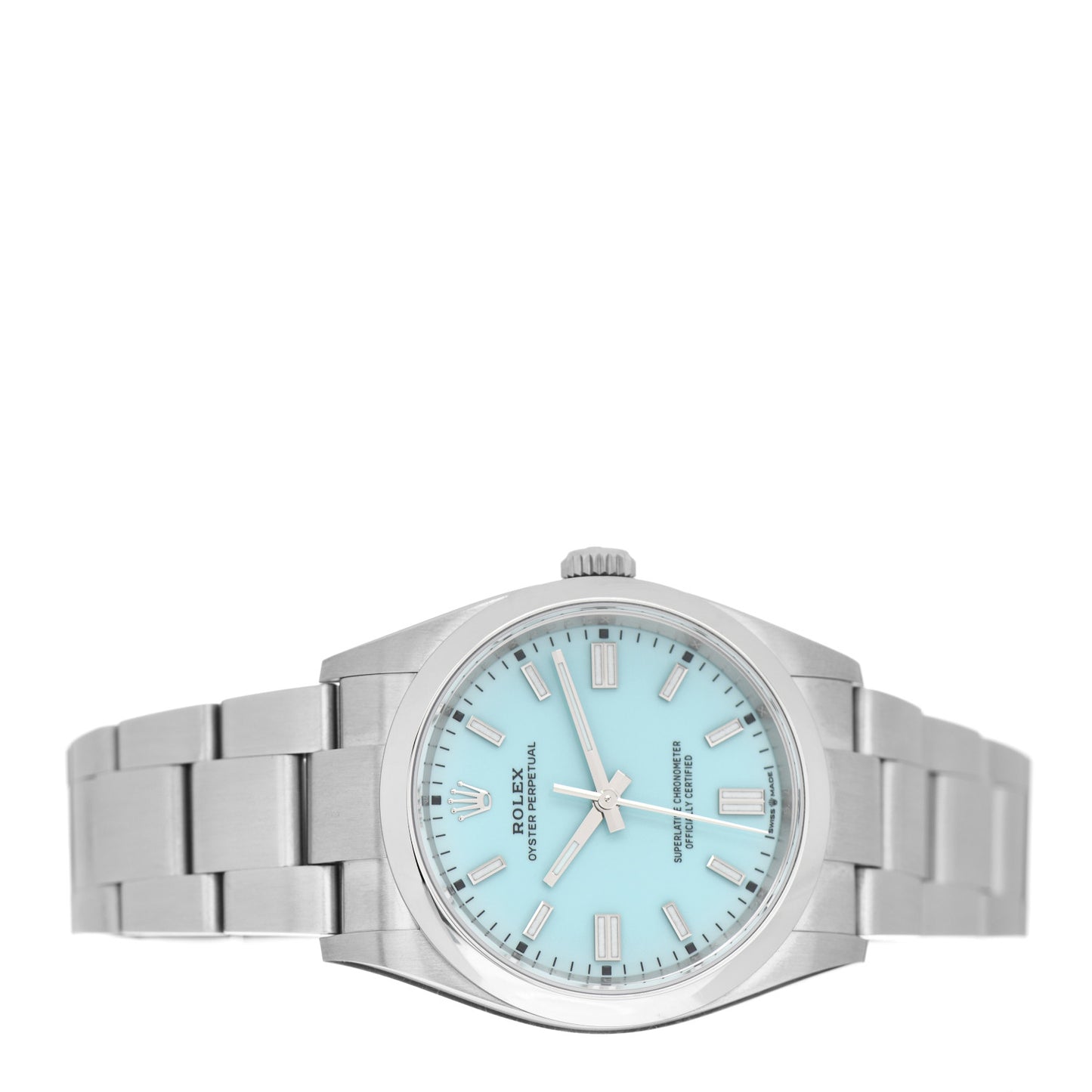 Stainless Steel 36mm Oyster Perpetual Watch Turquoise 126000