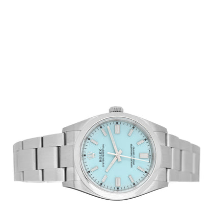 Rolex Stainless Steel 36mm Oyster Perpetual Watch Turquoise 126000 2 of 5