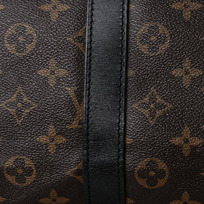 Louis Vuitton Monogram Macassar Keepall Bandouliere 55 19 of 23