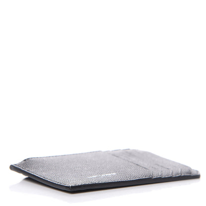 Saint Laurent Grained Calfskin 5 Fragments Zip Pouch Card Holder Black 4 of 6
