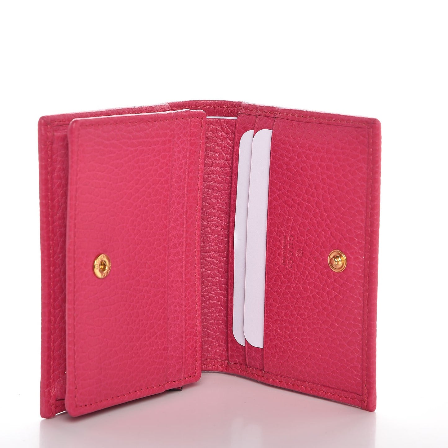 Dollar Calfskin GG Marmont Card Case Box Pink