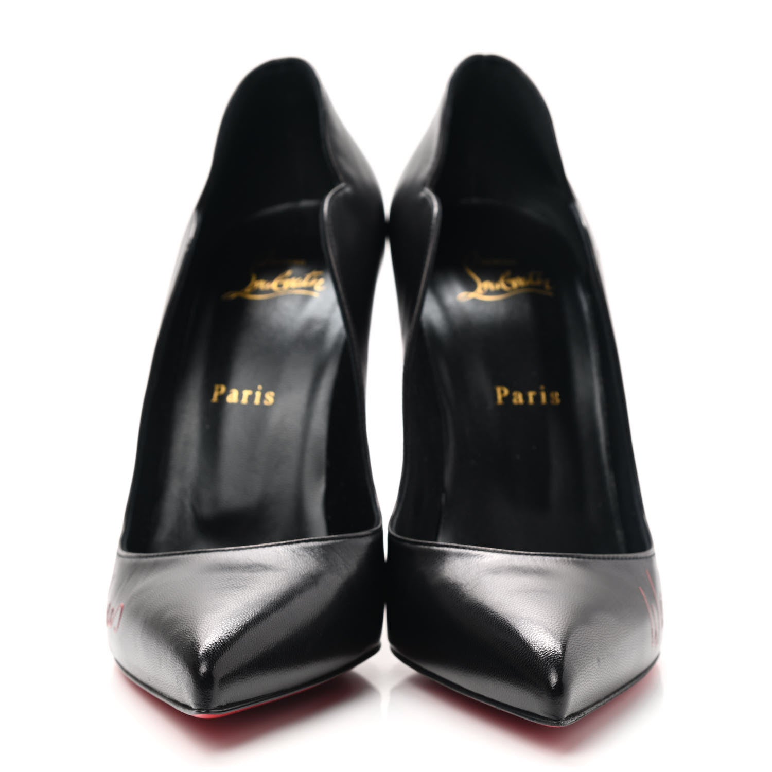 Christian Louboutin Kid Hottie Walkie 100 Pumps 40 Black 2 of 8