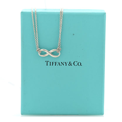 Tiffany Sterling Silver Infinity Pendant Necklace 5 of 5