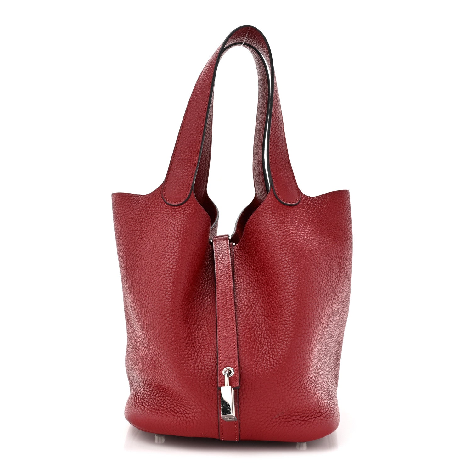 Hermes Taurillon Clemence Picotin Lock 22 MM Rouge H 1 of 11
