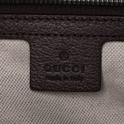Gucci GG Supreme Monogram Textured Dollar Calfskin Web Medium Ophidia Carry-On Duffle Bag Beige Ebony New Acero 6 of 14