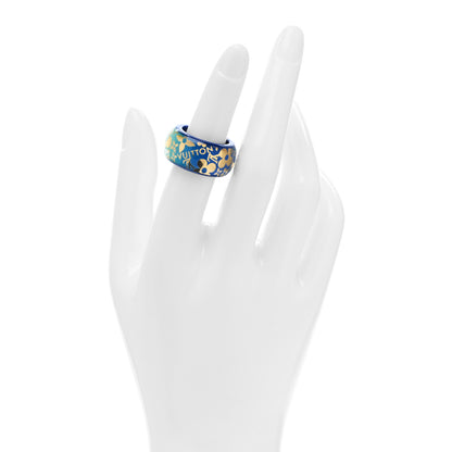 Louis Vuitton Resin Tropical Cocktail Ring Blue M 50 5.5 2 of 5
