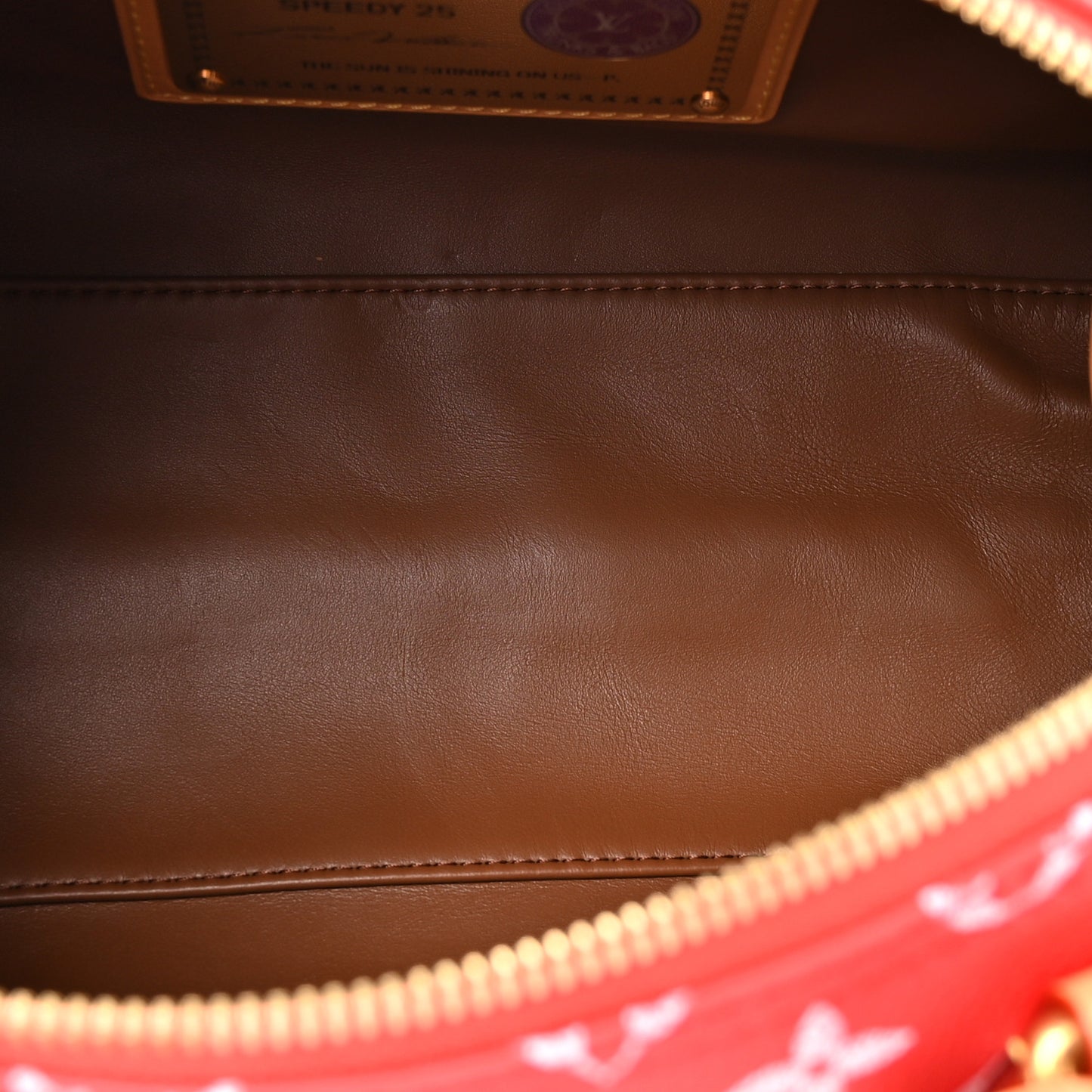 Soft Calfskin Monogram Speedy P9 Bandouliere 25 Red
