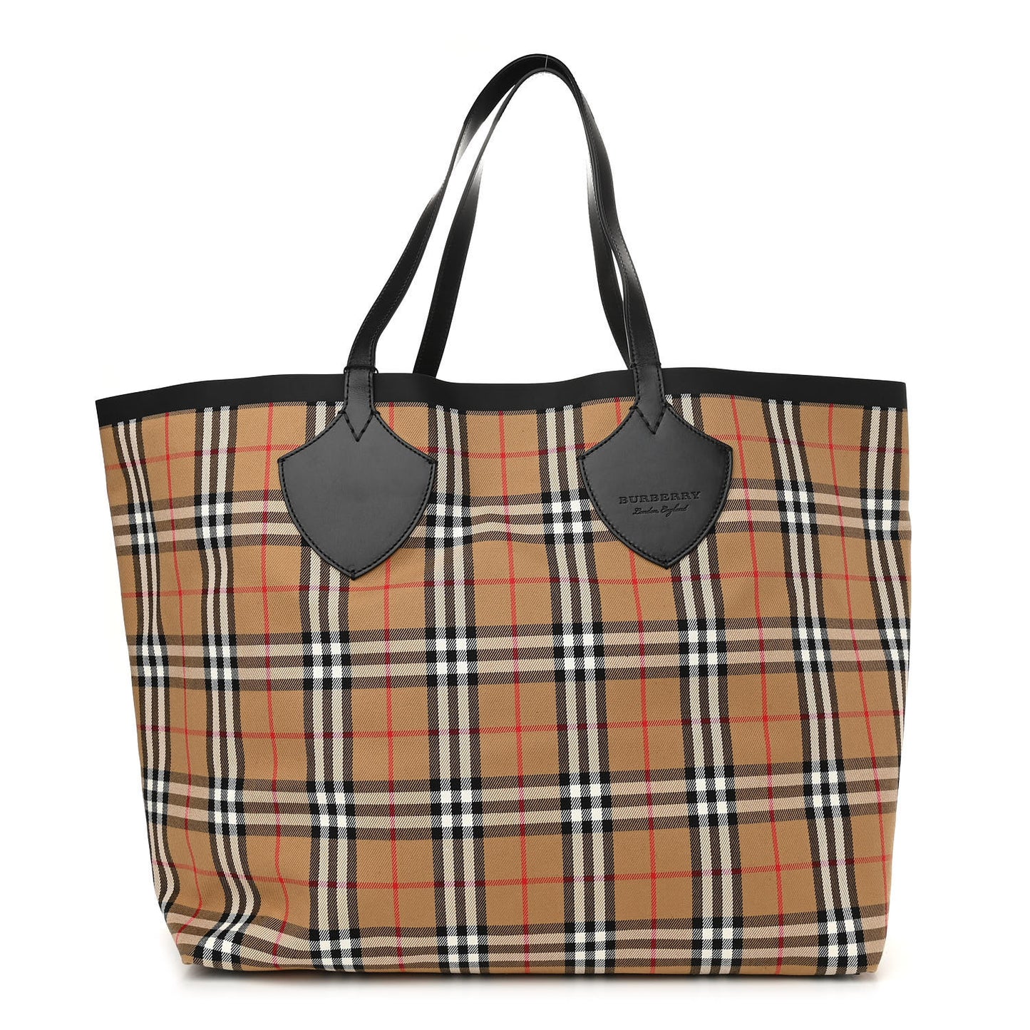 Vintage Check Extra Large The Giant Reversible Tote Antique Yellow