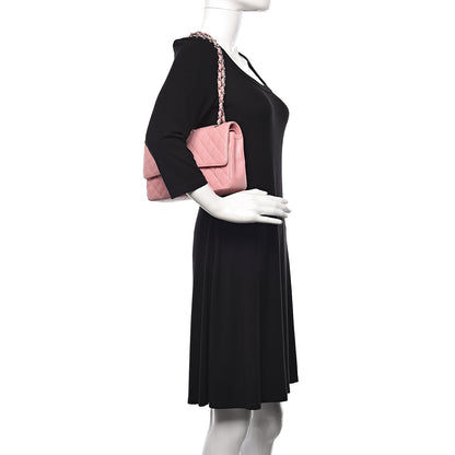 Chanel Caviar Quilted Medium Double Flap Pink 2 of 11