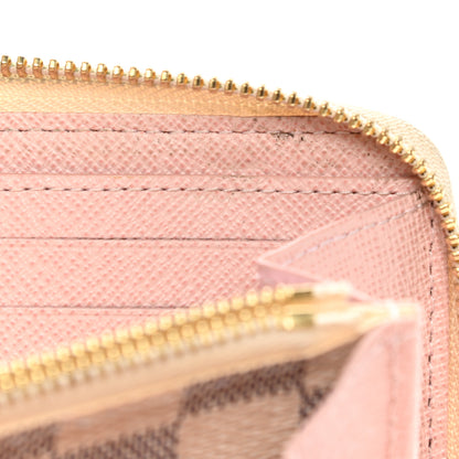 Louis Vuitton Damier Azur Clemence Wallet Rose Ballerine 9 of 14
