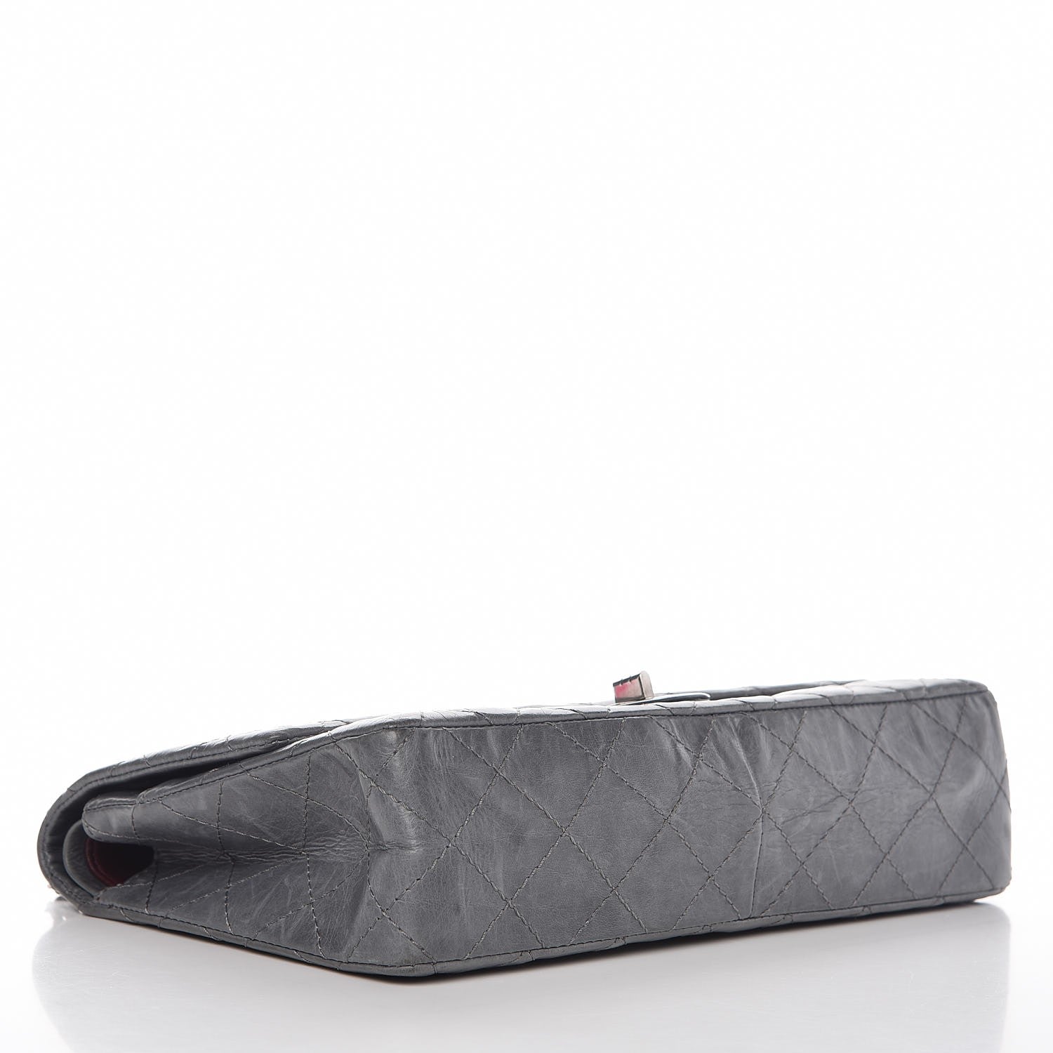 Chanel Aged Calfskin Quilted 50th Anniversary 2.55 Reissue Flap 226 Grey 4 of 13