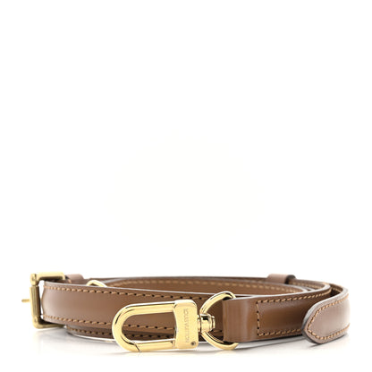 Louis Vuitton Calfskin 16mm Adjustable Shoulder Strap Brown Brown 1 of 5