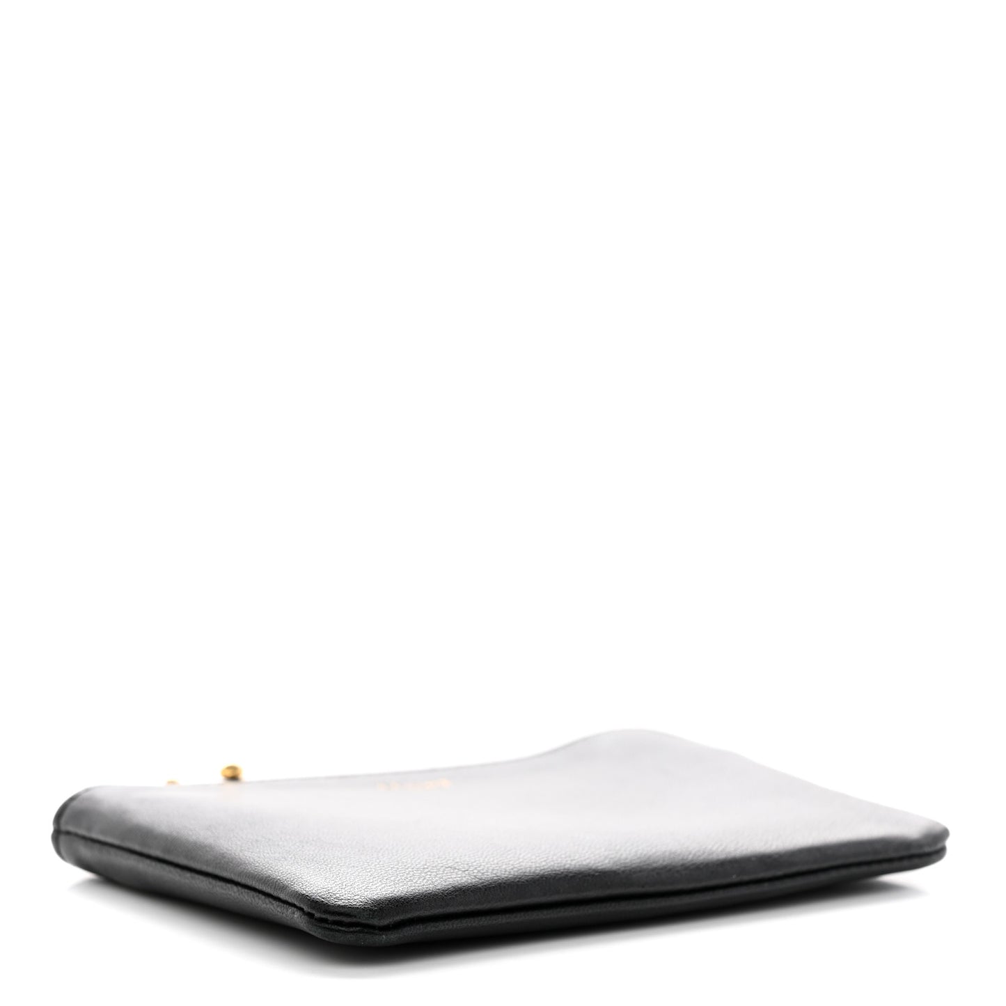 Lambskin Coin and Card Pouch Black