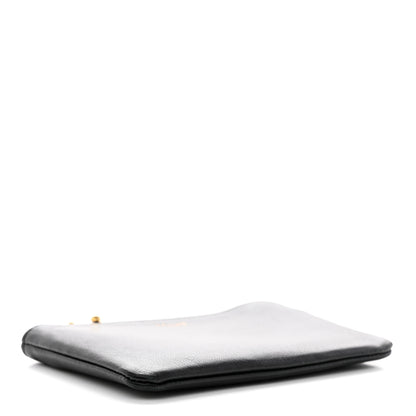 Celine Lambskin Coin and Card Pouch Black 4 of 8