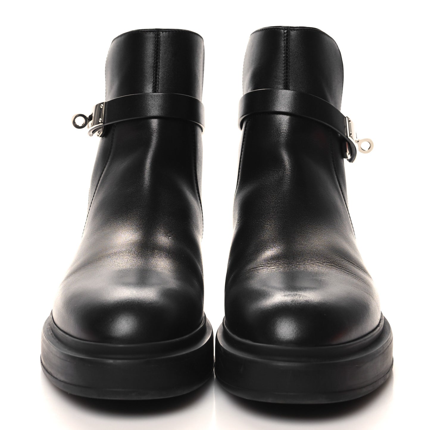 Calfskin Veo Ankle Boots 37.5 Black