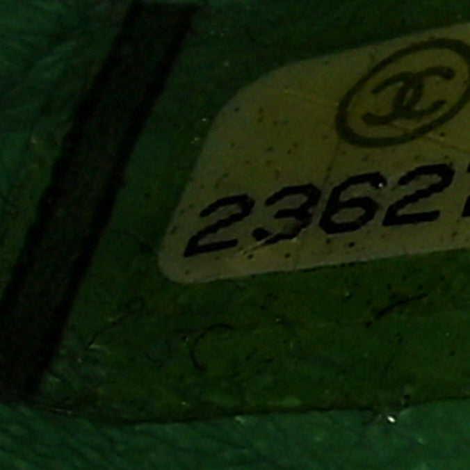 Chanel Patent Chevron Quilted Medium Double Flap Green 7 of 10