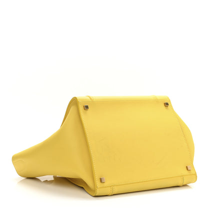 Celine Supple Calfskin Medium Phantom Luggage Sun Yellow 3 of 13