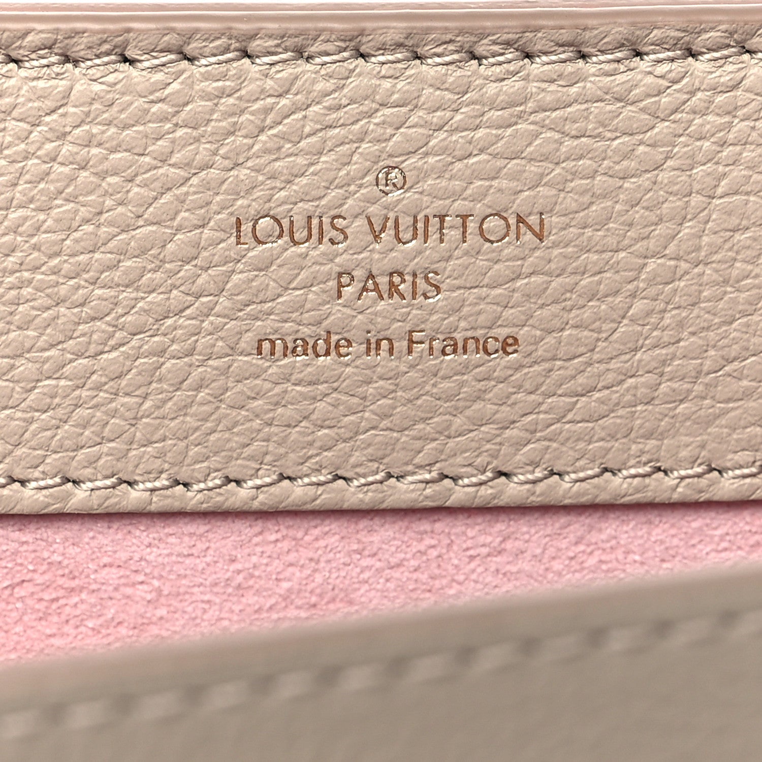 Louis Vuitton Soft Calfskin Mini Lockme Ever Greige 7 of 9