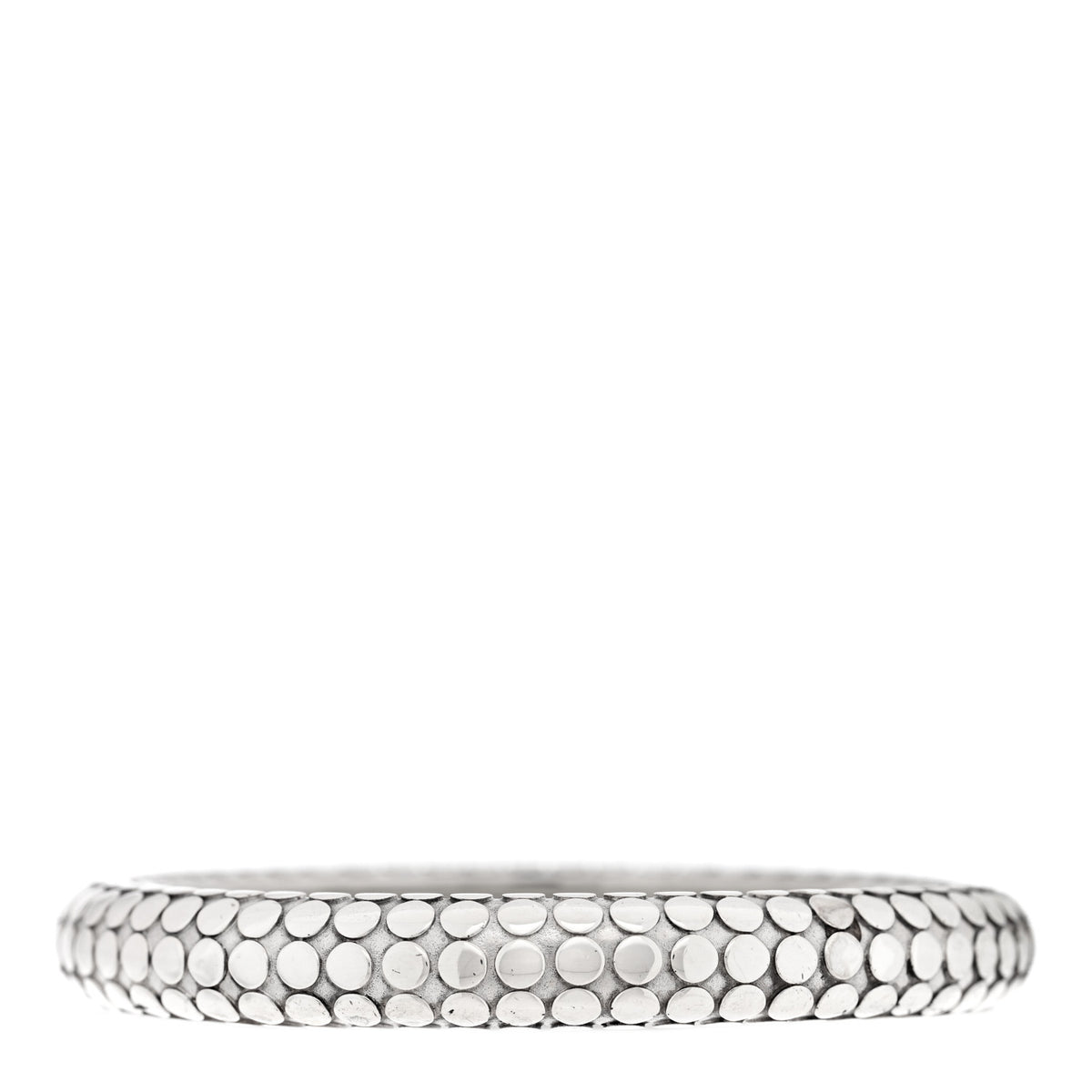 John Hardy Sterling Silver 10mm Dot Bangle Bracelet 1 of 3