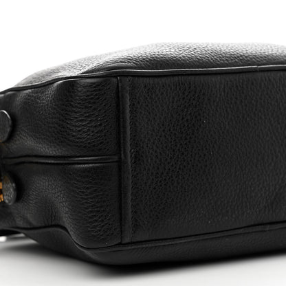 Prada Vitello Daino Medium Double Zip Shoulder Bag Black 10 of 11