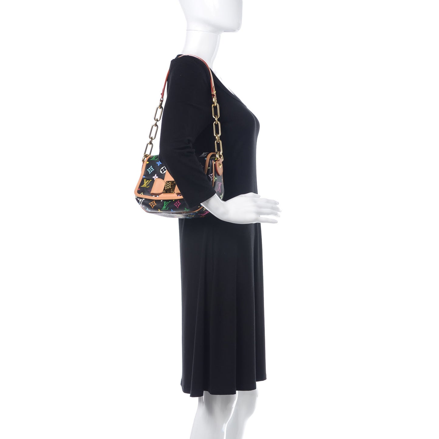 Monogram Multicolor Patti Black